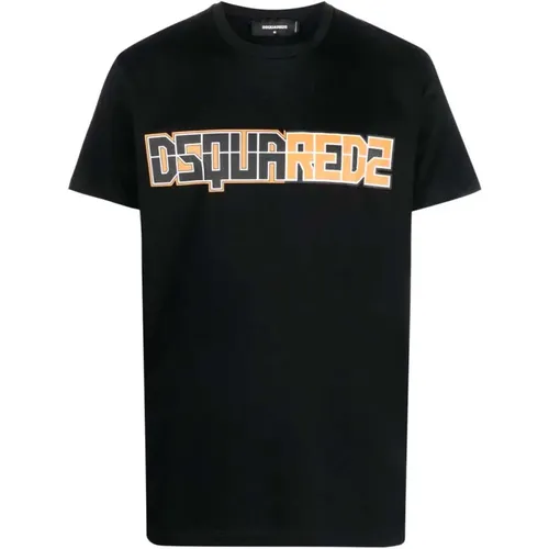 T-Shirt mit Logo-Print , Herren, Größe: XL - Dsquared2 - Modalova
