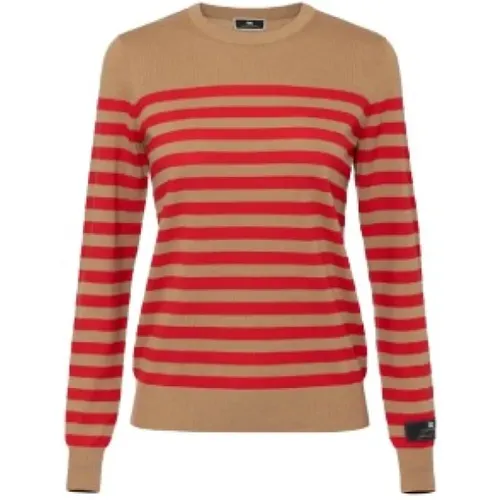 Roter Gestreifter Pullover Coqueline Boutique Luxus - Elisabetta Franchi - Modalova