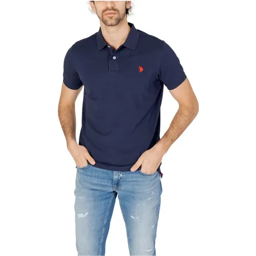 Kurzarm Polo Shirt , Herren, Größe: M - U.S. Polo Assn. - Modalova