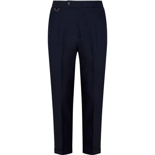 Blaue Wollhose Slim Fit,Slim-fit Trousers - Low Brand - Modalova