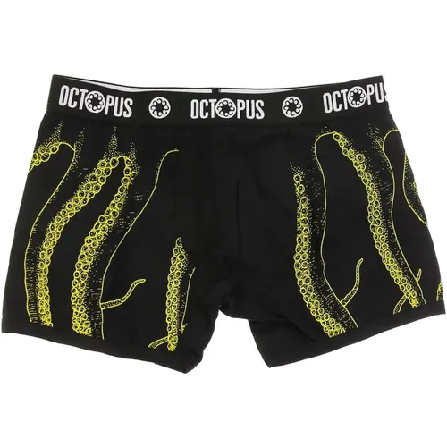 Gelbe elastische Boxershorts mit elastischem Bund , Herren, Größe: S - Octopus - Modalova