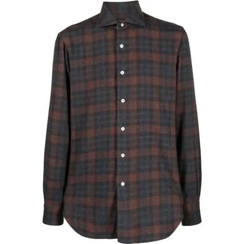 Checked shirt , male, Sizes: 4XL - Barba - Modalova