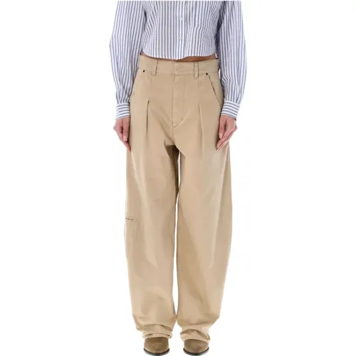Cotton Trousers with Pockets , female, Sizes: XS - Isabel marant - Modalova