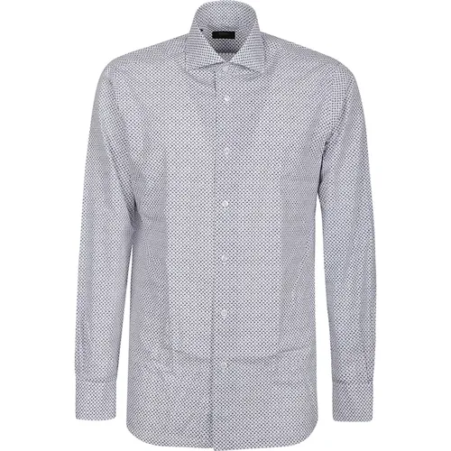 Fantasia Neck Shirt , male, Sizes: XL - Barba Napoli - Modalova