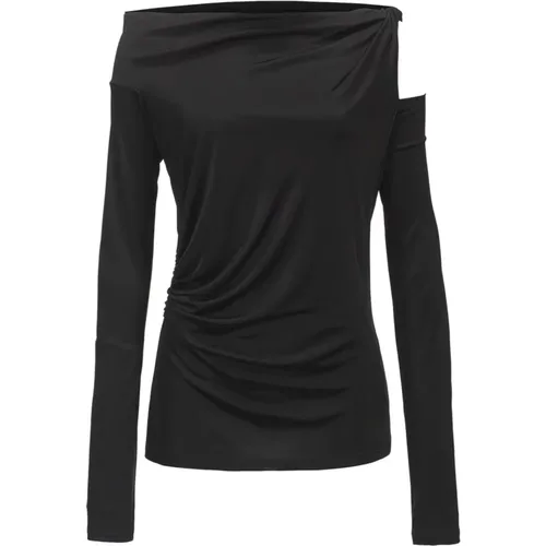 Lucido Jersey T-Shirt , female, Sizes: L - pinko - Modalova