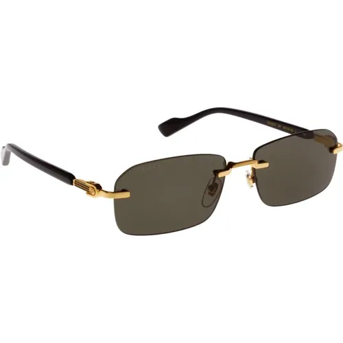 Iconic Sunglasses with Uniform Lenses , unisex, Sizes: 56 MM - Gucci - Modalova