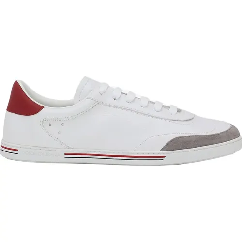 Leather Sneakers , male, Sizes: 9 UK, 5 UK, 8 UK, 6 UK - Dolce & Gabbana - Modalova