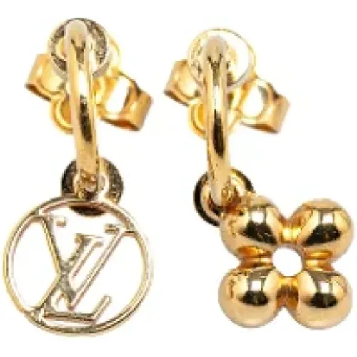 Pre-owned Metal earrings , female, Sizes: ONE SIZE - Louis Vuitton Vintage - Modalova