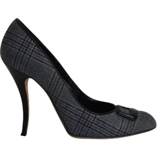 Pre-owned Cotton heels , female, Sizes: 6 1/2 UK - Manolo Blahnik Pre-owned - Modalova
