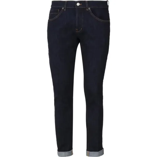 Dunkelblaue Skinny Fit Jeans , Herren, Größe: W36 - Dondup - Modalova