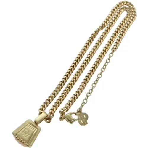 Pre-owned Metal necklaces , female, Sizes: ONE SIZE - Dior Vintage - Modalova