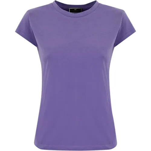 Damen T-shirts und Polos mit Logo , Damen, Größe: 2XL - Elisabetta Franchi - Modalova