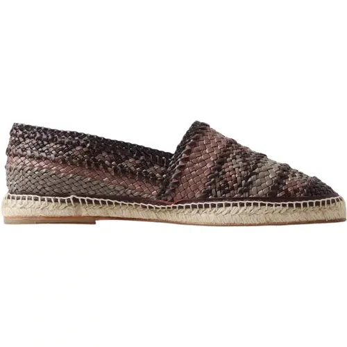 Buffalo Leather Slip-On Espadrilles , male, Sizes: 9 UK, 6 UK, 7 UK - Dolce & Gabbana - Modalova