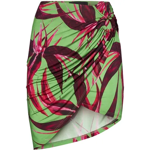 Coastline Print Miniskirt , female, Sizes: M, S - Louisa Ballou - Modalova