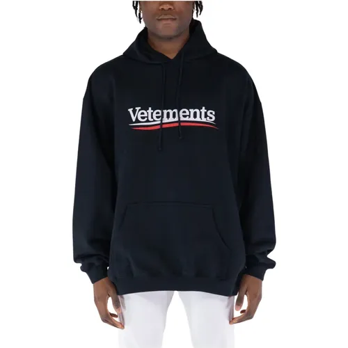 Kampagnenlogo Hoodie , Herren, Größe: S - Vetements - Modalova