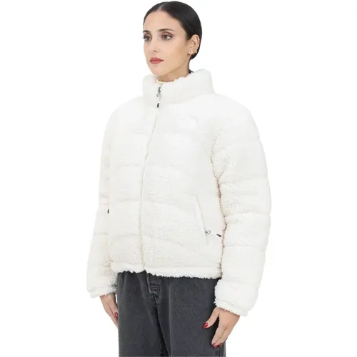 Lange Bomberjacke mit langem Fell für Frauen , Damen, Größe: S - The North Face - Modalova