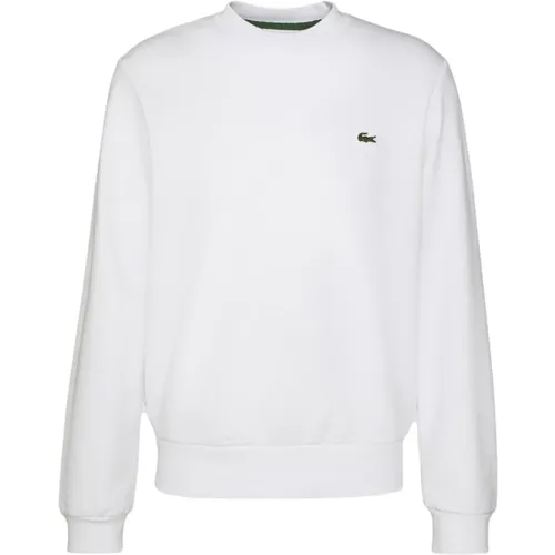Weiße Basic Sweatshirt , Herren, Größe: XL - Lacoste - Modalova