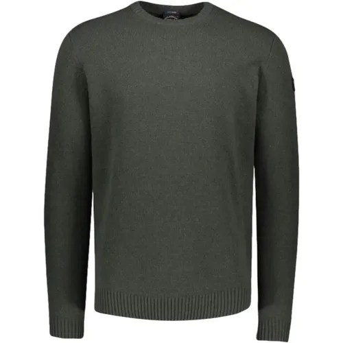 Wool Crewneck Sweater , male, Sizes: XL, 2XL, M, S - PAUL & SHARK - Modalova