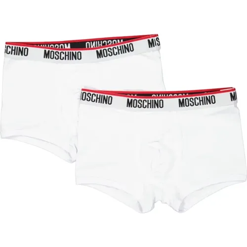 Enhance Your Underwear with Stylish Boxer Shorts , male, Sizes: L, S - Moschino - Modalova