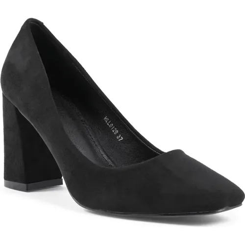 Fabric Pump with 8cm Heel , female, Sizes: 3 UK, 6 UK, 8 UK, 4 UK, 7 UK, 5 UK - 19v69 Italia - Modalova