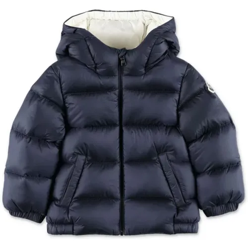 Blaue Parka Jacke für Jungen - Moncler - Modalova