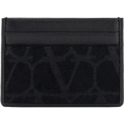 Leather Wallet with Card Slots , male, Sizes: ONE SIZE - Valentino Garavani - Modalova