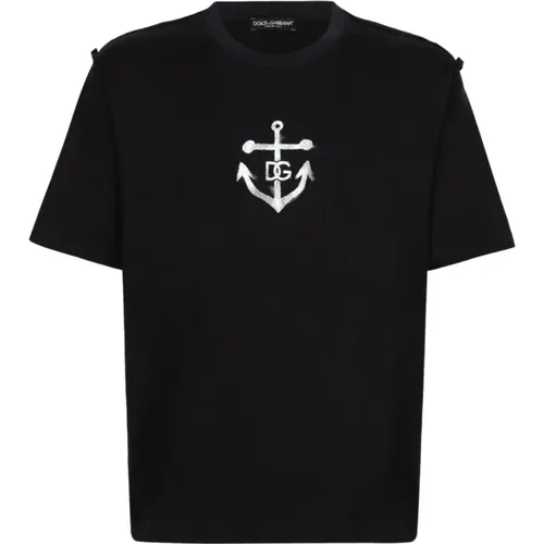 T-Shirts , Herren, Größe: L - Dolce & Gabbana - Modalova