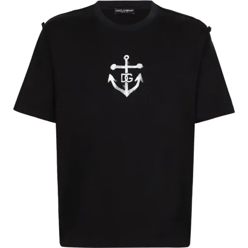 T-Shirts , Herren, Größe: XL - Dolce & Gabbana - Modalova