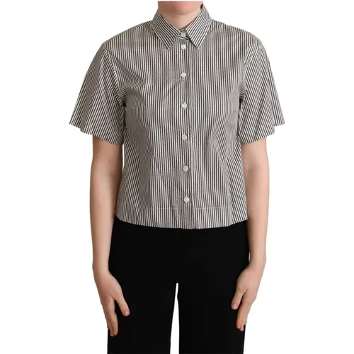 Short Sleeve Shirts , Damen, Größe: 2XS - Dolce & Gabbana - Modalova