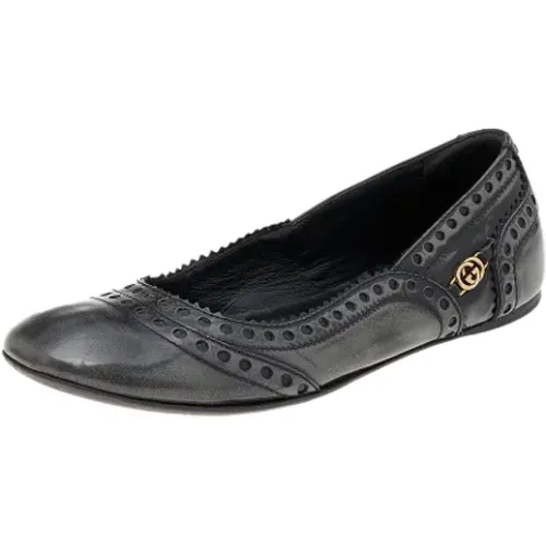 Pre-owned Leather flats , female, Sizes: 2 1/2 UK - Gucci Vintage - Modalova