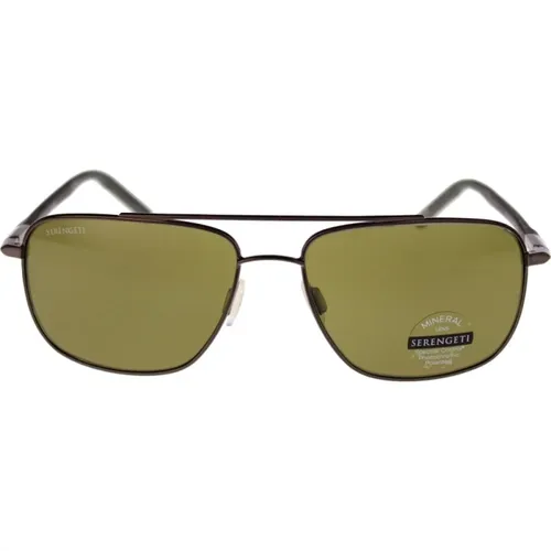 Sunglasses , male, Sizes: 60 MM - Serengeti - Modalova