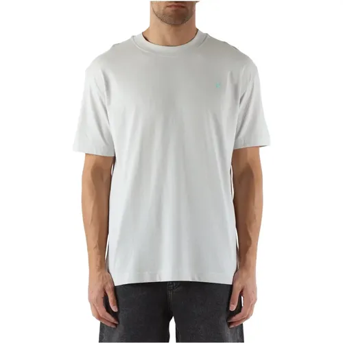 Embossed Logo Cotton T-shirt , male, Sizes: M, L, XL, 2XL - Calvin Klein Jeans - Modalova
