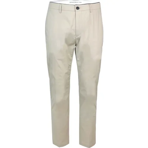 Slim Fit Chino Hose Knöchellänge , Herren, Größe: W30 - DEPARTMENT FIVE - Modalova