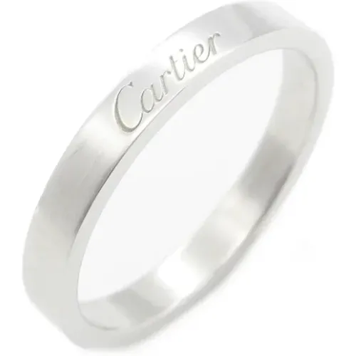 Pre-owned Platinum rings , female, Sizes: ONE SIZE - Cartier Vintage - Modalova