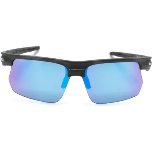 Black Matte Rectangle Sunglasses UV-Protective , unisex, Sizes: ONE SIZE - Oakley - Modalova