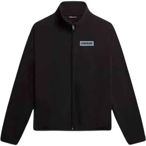 Warm and Cozy Full Zip Fleece Jacket , male, Sizes: XS, M, S - Napapijri - Modalova