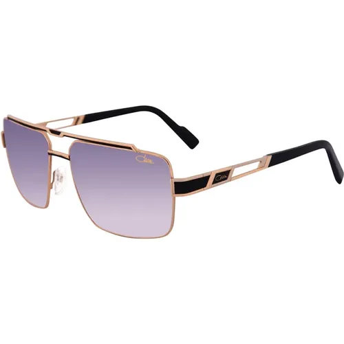 Gold Metal Frame Sunglasses with Gray Lenses , unisex, Sizes: 60 MM - Cazal - Modalova