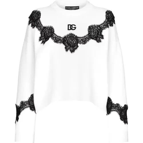 Stylischer Pullover mit Einzigartigem Design - Dolce & Gabbana - Modalova