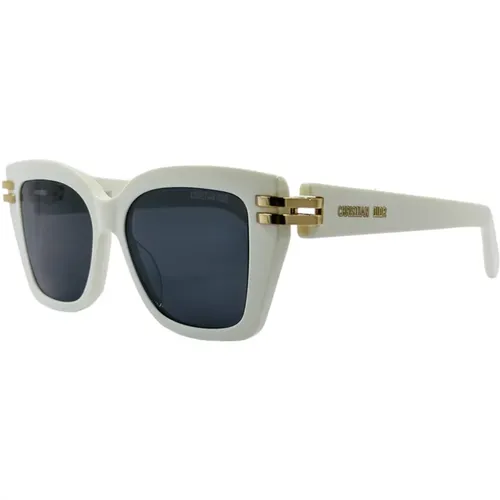 Quadratische Acetat-Sonnenbrille mit goldenem Scharnier - Dior - Modalova