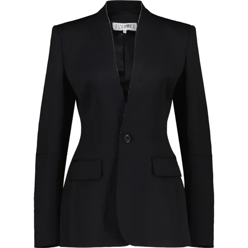 Tailored Wool Blend Blazer , female, Sizes: XS, 2XS, 3XS - Maison Margiela - Modalova
