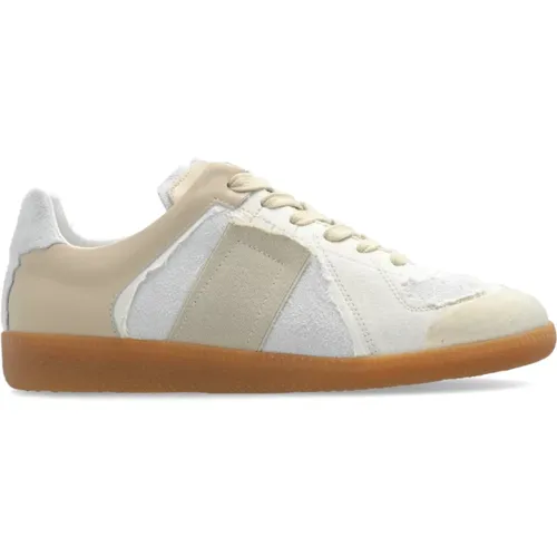 Sneakers with vintage effect , female, Sizes: 5 UK, 4 UK, 6 UK, 3 UK, 7 UK - Maison Margiela - Modalova