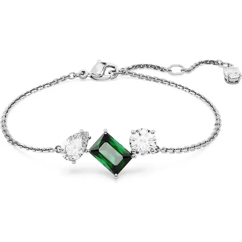 Mesmera Green Zirconia Bracelet , female, Sizes: ONE SIZE - Swarovski - Modalova