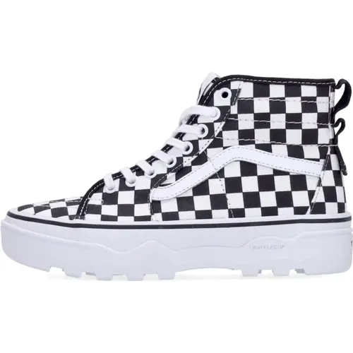 Checkerboard Sk8-hi Womens High Sneaker , female, Sizes: 3 UK, 2 UK, 6 UK, 4 UK, 5 1/2 UK, 7 UK, 5 UK, 3 1/2 UK - Vans - Modalova