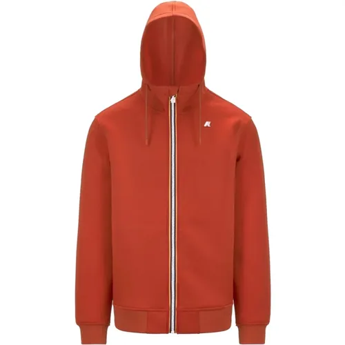 Stilvolle Polyester Elastan Jacke , Herren, Größe: M - K-way - Modalova