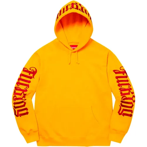 Limited Edition Ambigram Hoodie Bright Gold , male, Sizes: XL - Supreme - Modalova