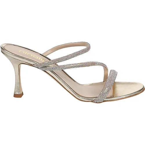 Sandals Grey , female, Sizes: 4 UK - Ninalilou - Modalova