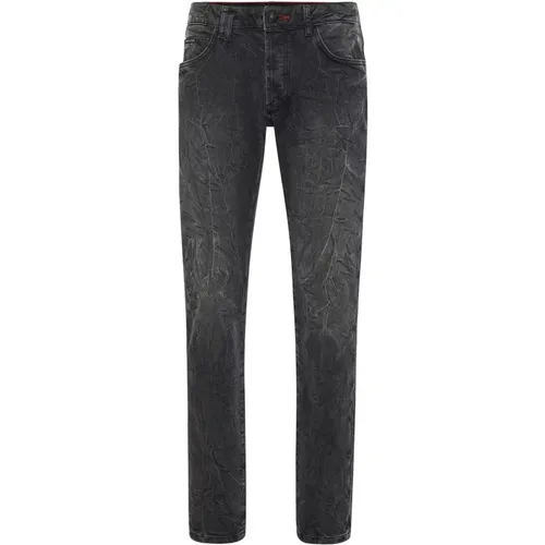 Slim Fit Denim Jeans , Herren, Größe: W30 - Philipp Plein - Modalova