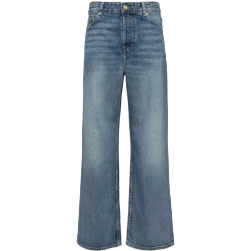 Denim Camal Straight Leg Jeans , Damen, Größe: W30 - Ganni - Modalova