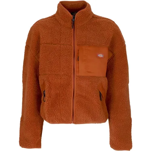 Gingerbread Sherpa Jacke Damen Teddybär , Damen, Größe: L - Dickies - Modalova