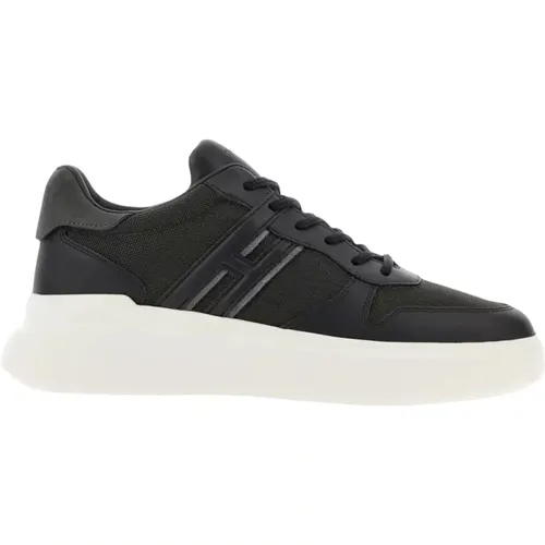 Schwarze Ledersneakers H580 Stil - Hogan - Modalova